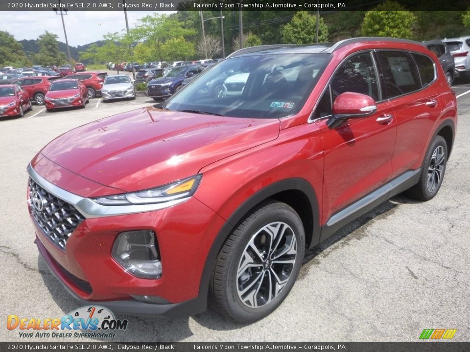 Calypso Red 2020 Hyundai Santa Fe SEL 2.0 AWD Photo #5