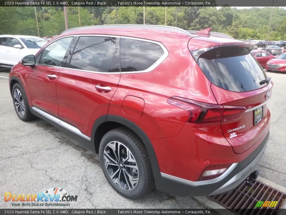 2020 Hyundai Santa Fe SEL 2.0 AWD Calypso Red / Black Photo #6