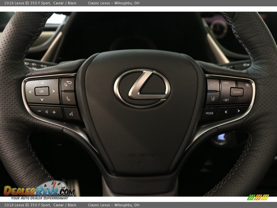 2019 Lexus ES 350 F Sport Caviar / Black Photo #7