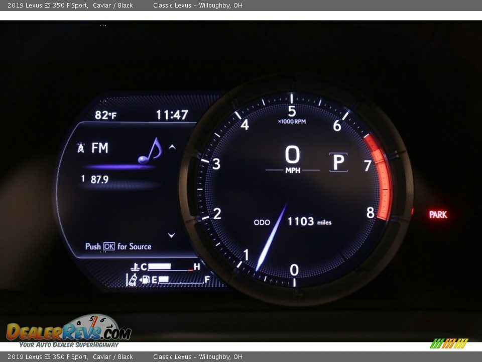 2019 Lexus ES 350 F Sport Caviar / Black Photo #8