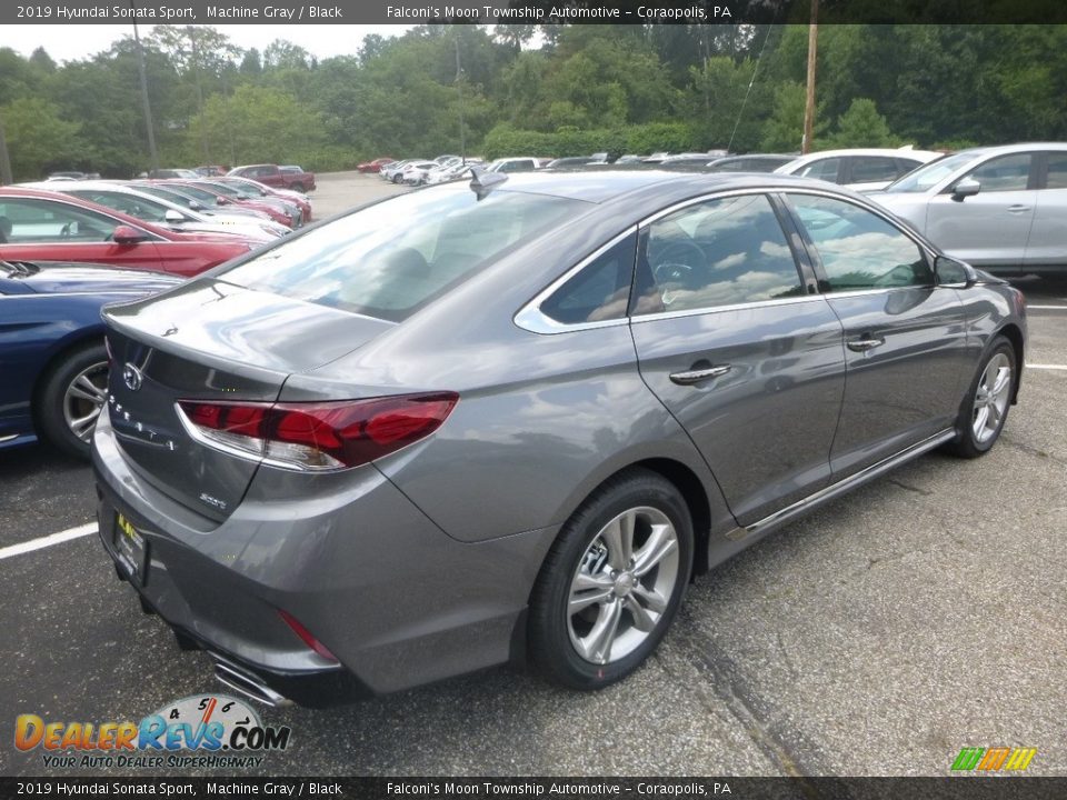 2019 Hyundai Sonata Sport Machine Gray / Black Photo #2