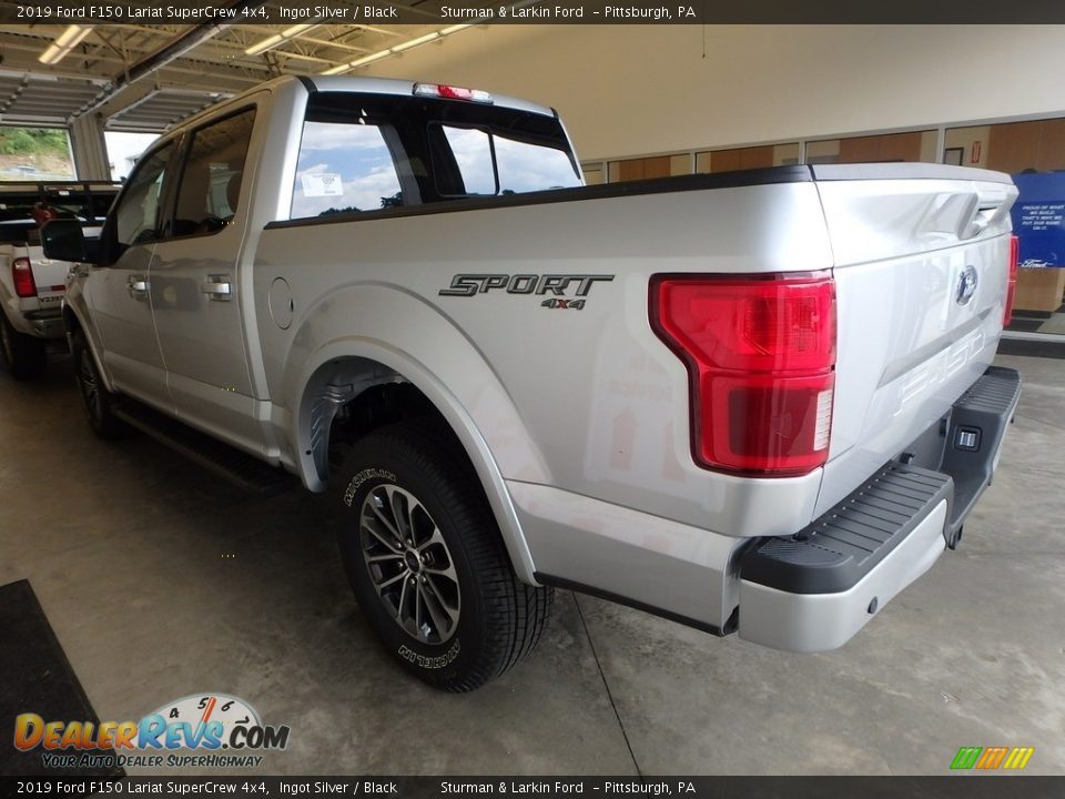 2019 Ford F150 Lariat SuperCrew 4x4 Ingot Silver / Black Photo #3