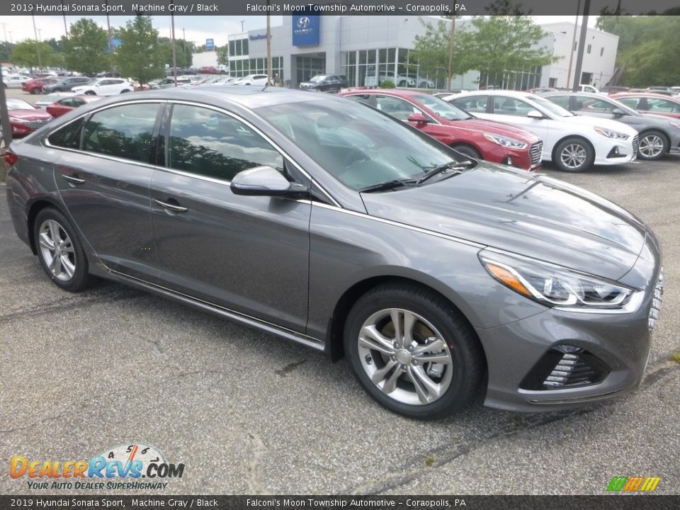 2019 Hyundai Sonata Sport Machine Gray / Black Photo #3