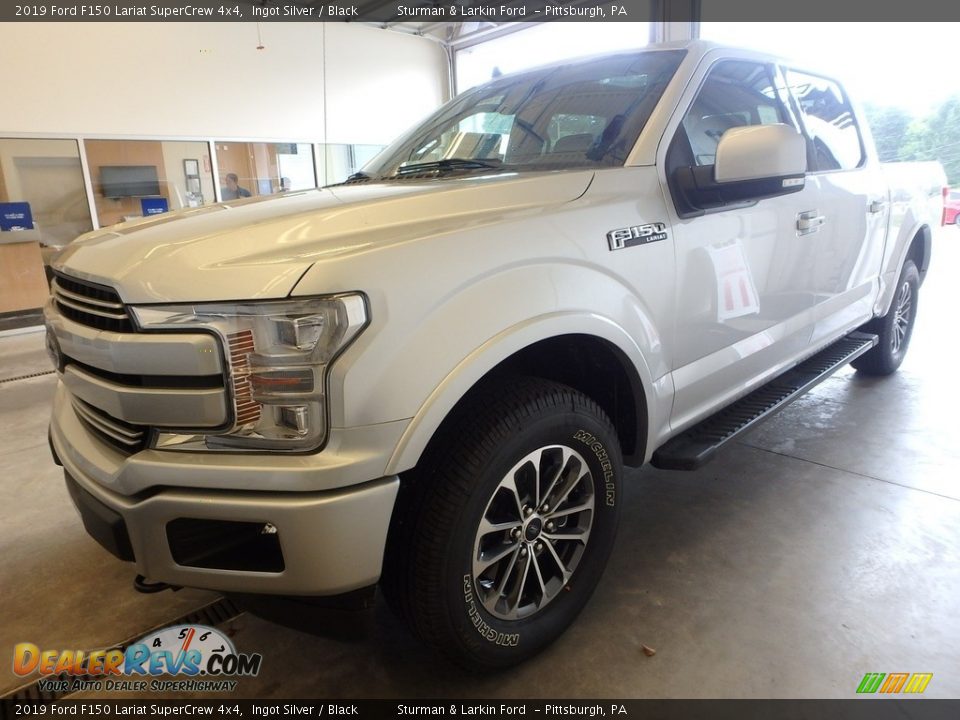 2019 Ford F150 Lariat SuperCrew 4x4 Ingot Silver / Black Photo #4