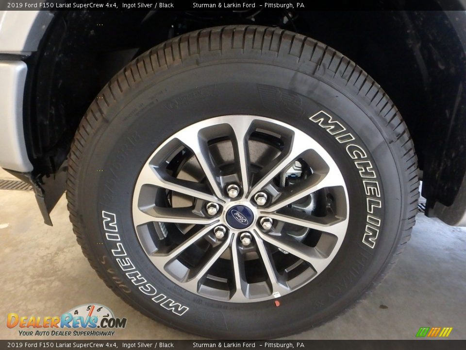 2019 Ford F150 Lariat SuperCrew 4x4 Ingot Silver / Black Photo #5