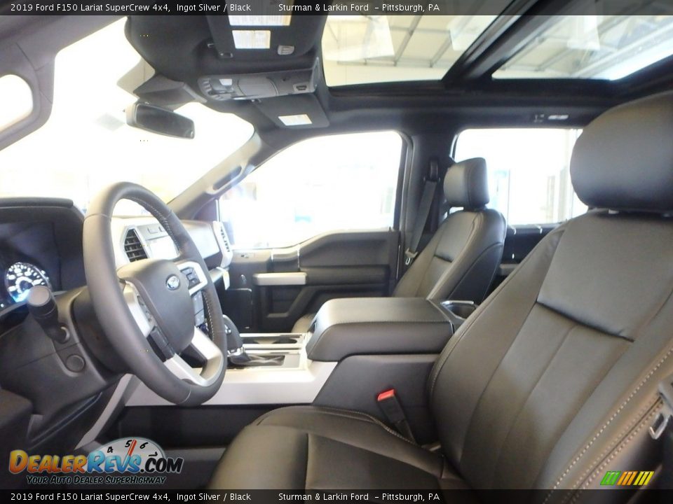 2019 Ford F150 Lariat SuperCrew 4x4 Ingot Silver / Black Photo #6