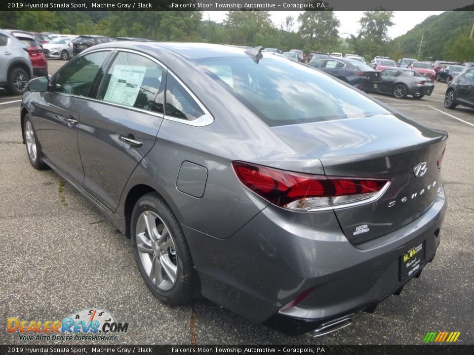 2019 Hyundai Sonata Sport Machine Gray / Black Photo #6
