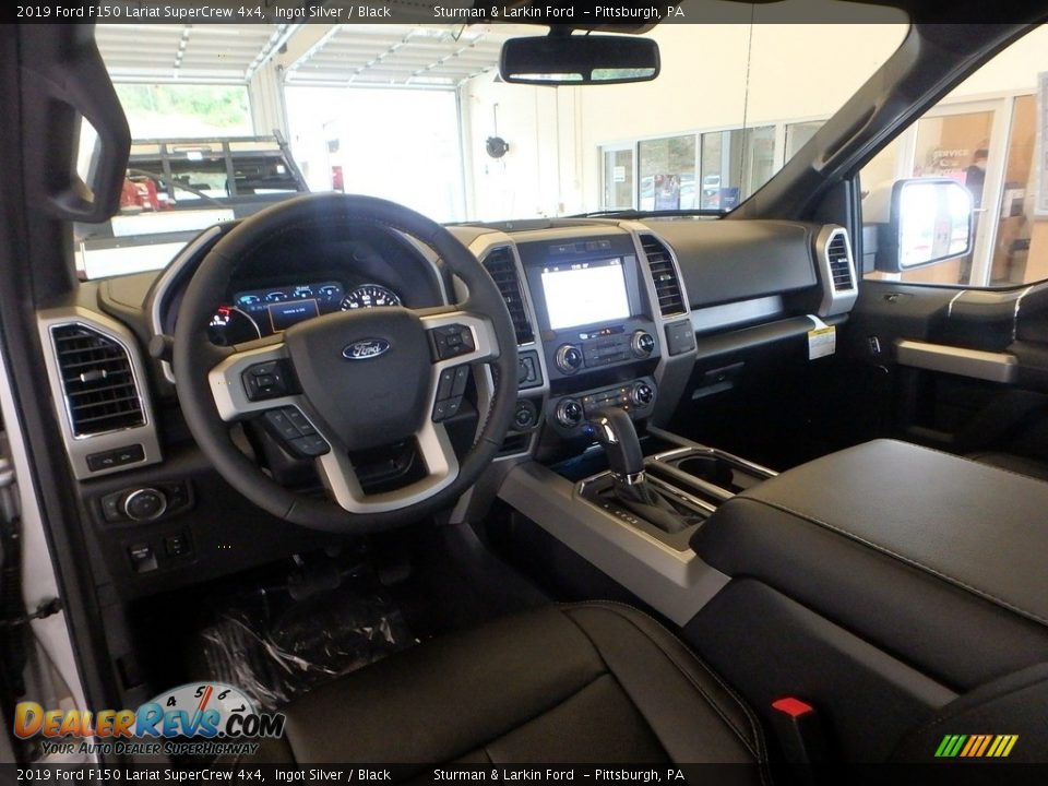 2019 Ford F150 Lariat SuperCrew 4x4 Ingot Silver / Black Photo #8
