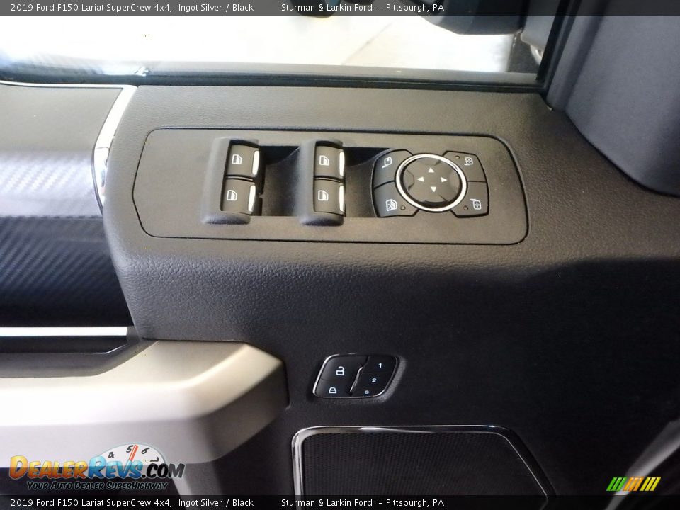 2019 Ford F150 Lariat SuperCrew 4x4 Ingot Silver / Black Photo #10