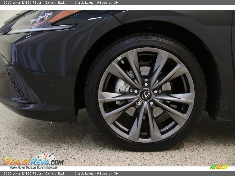 2019 Lexus ES 350 F Sport Caviar / Black Photo #27