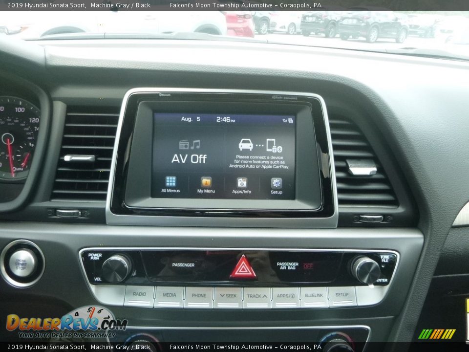 2019 Hyundai Sonata Sport Machine Gray / Black Photo #14