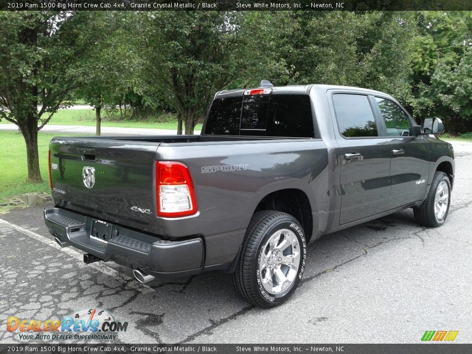 2019 Ram 1500 Big Horn Crew Cab 4x4 Granite Crystal Metallic / Black Photo #6