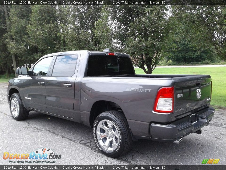 2019 Ram 1500 Big Horn Crew Cab 4x4 Granite Crystal Metallic / Black Photo #8