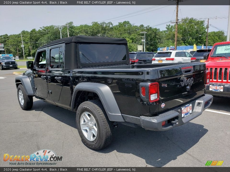 2020 Jeep Gladiator Sport 4x4 Black / Black Photo #4