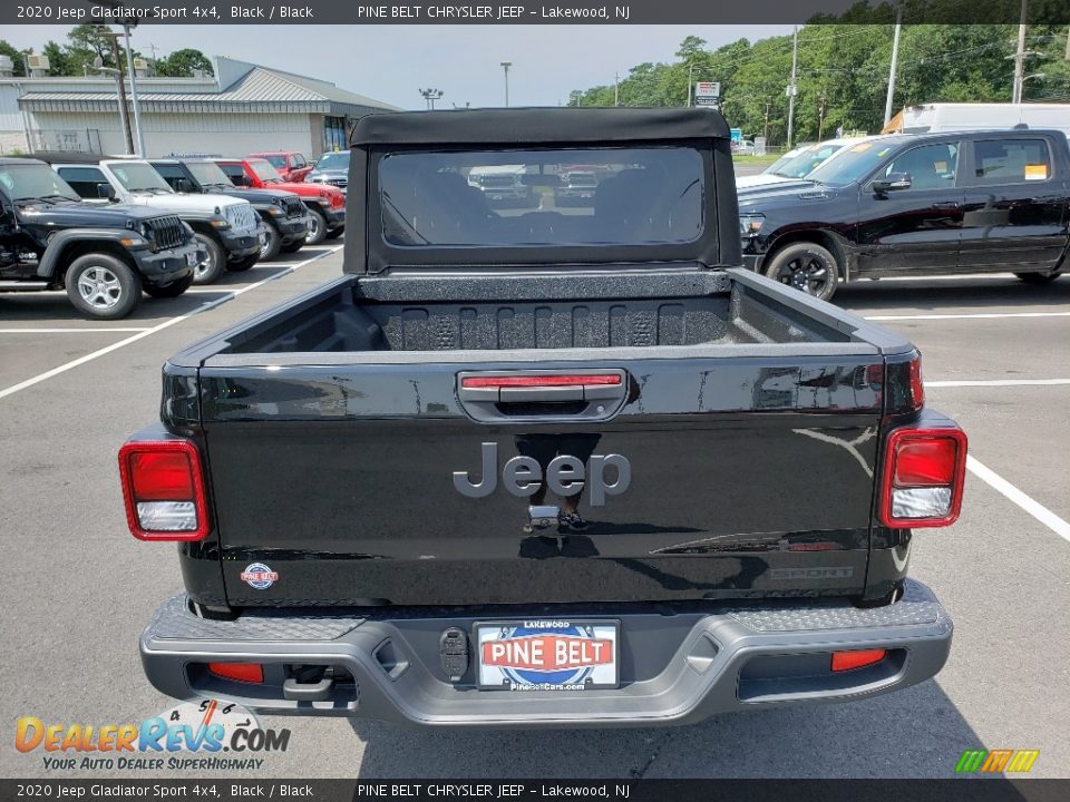 2020 Jeep Gladiator Sport 4x4 Black / Black Photo #5