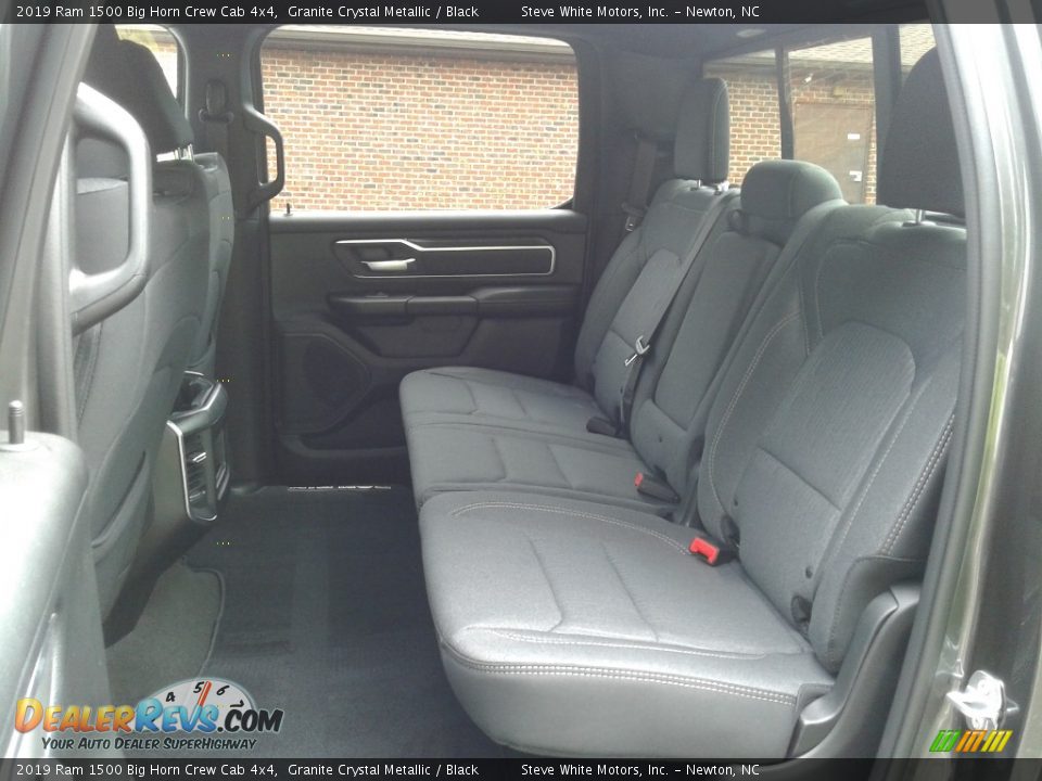 Rear Seat of 2019 Ram 1500 Big Horn Crew Cab 4x4 Photo #11