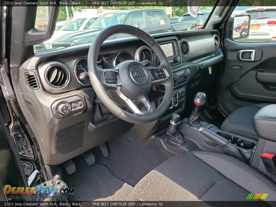 Black Interior - 2020 Jeep Gladiator Sport 4x4 Photo #7