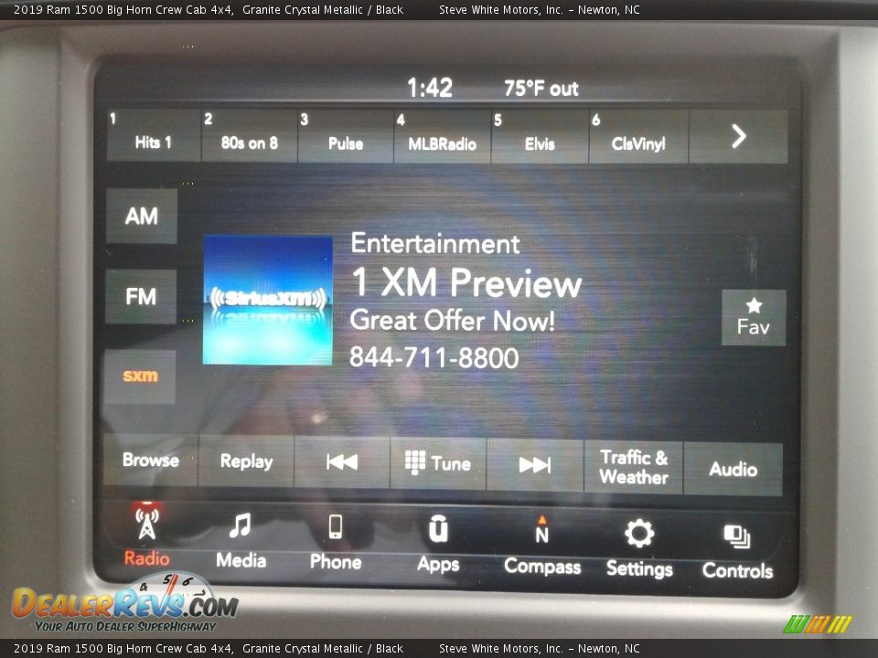 2019 Ram 1500 Big Horn Crew Cab 4x4 Granite Crystal Metallic / Black Photo #22