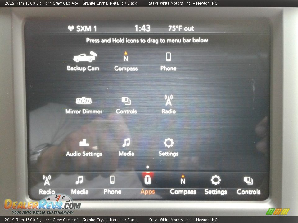2019 Ram 1500 Big Horn Crew Cab 4x4 Granite Crystal Metallic / Black Photo #24