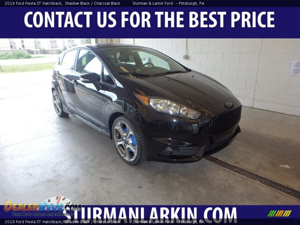 2019 Ford Fiesta ST Hatchback Shadow Black / Charcoal Black Photo #1