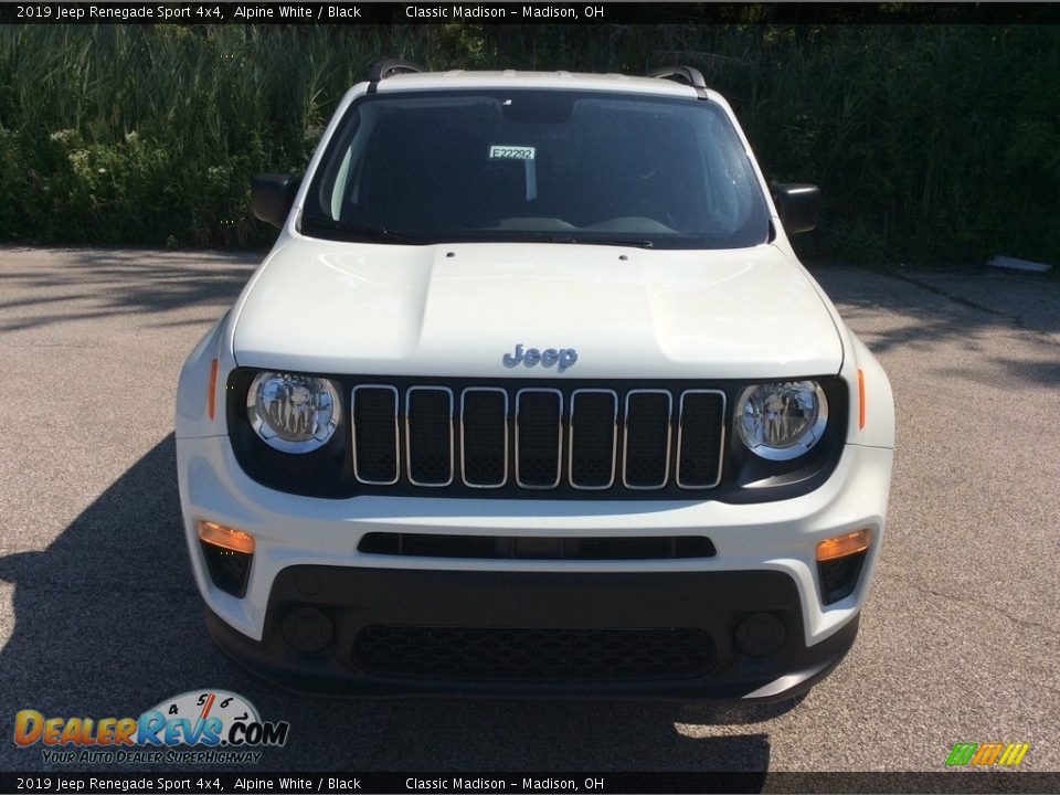 2019 Jeep Renegade Sport 4x4 Alpine White / Black Photo #4