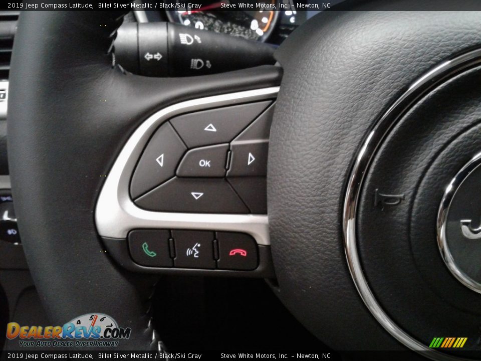 2019 Jeep Compass Latitude Billet Silver Metallic / Black/Ski Gray Photo #16