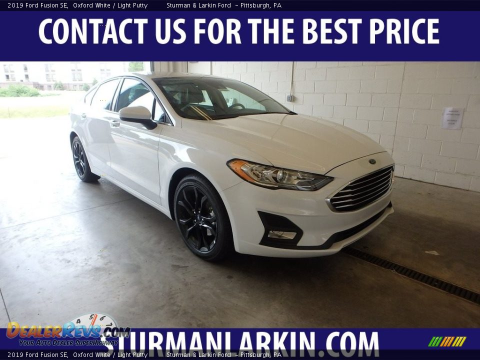 2019 Ford Fusion SE Oxford White / Light Putty Photo #1
