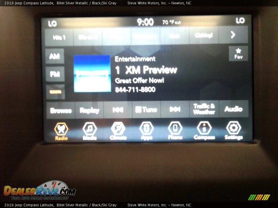 2019 Jeep Compass Latitude Billet Silver Metallic / Black/Ski Gray Photo #20