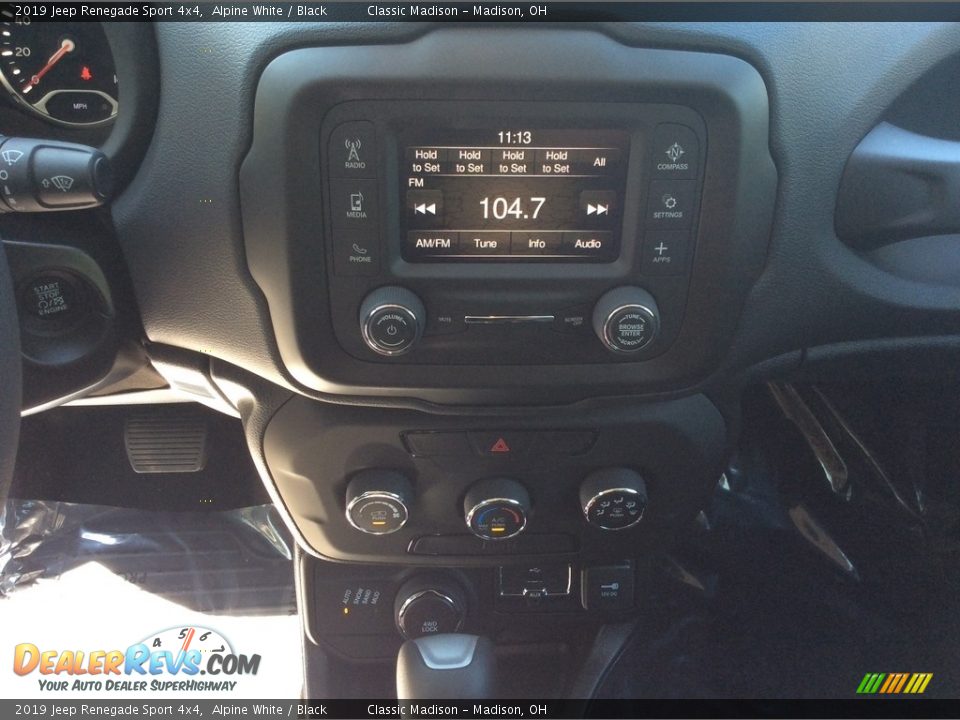 2019 Jeep Renegade Sport 4x4 Alpine White / Black Photo #13