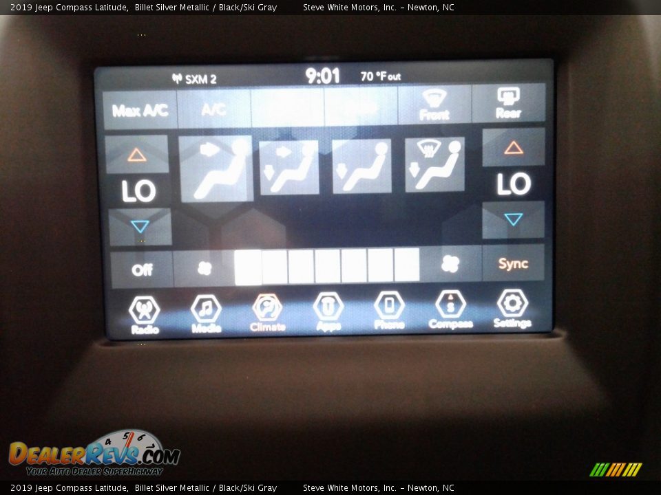 2019 Jeep Compass Latitude Billet Silver Metallic / Black/Ski Gray Photo #22