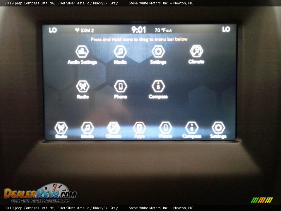 2019 Jeep Compass Latitude Billet Silver Metallic / Black/Ski Gray Photo #23