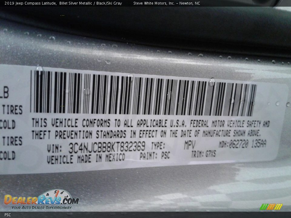 Jeep Color Code PSC Billet Silver Metallic