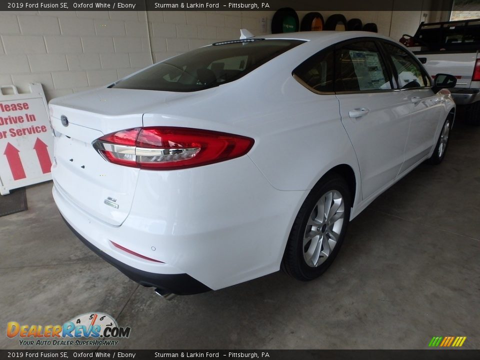 2019 Ford Fusion SE Oxford White / Ebony Photo #2