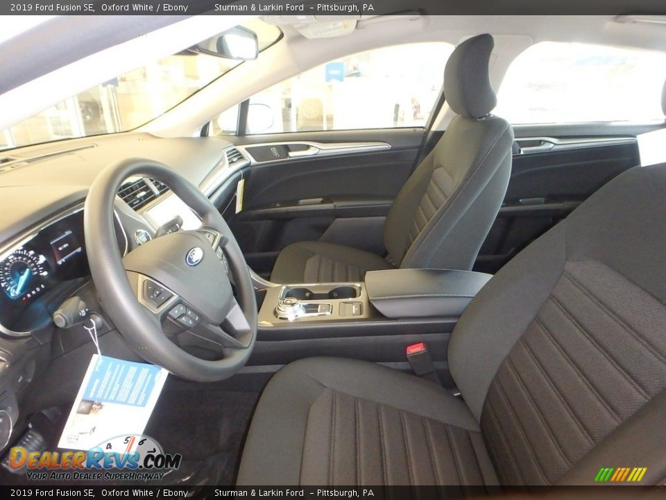 2019 Ford Fusion SE Oxford White / Ebony Photo #7