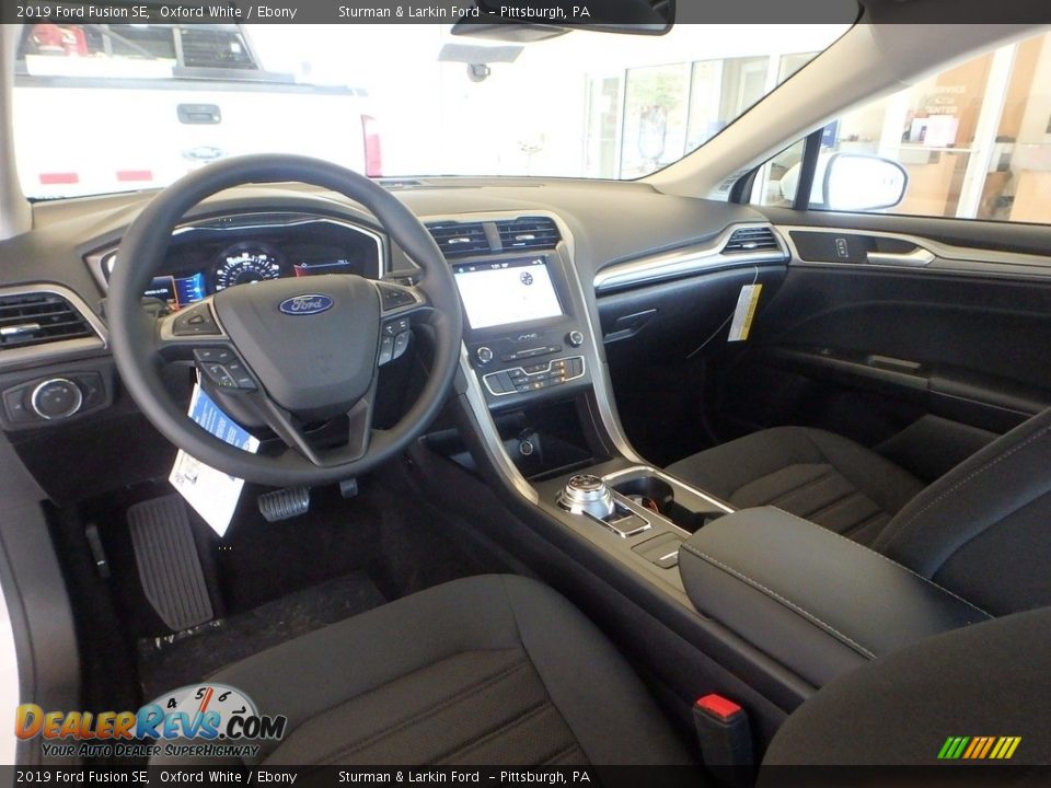 2019 Ford Fusion SE Oxford White / Ebony Photo #9