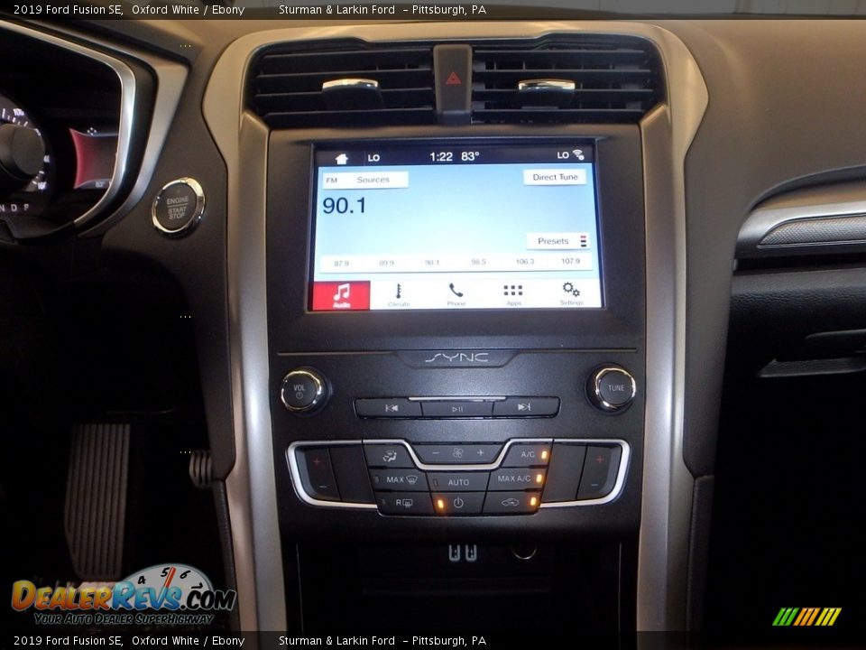 2019 Ford Fusion SE Oxford White / Ebony Photo #13
