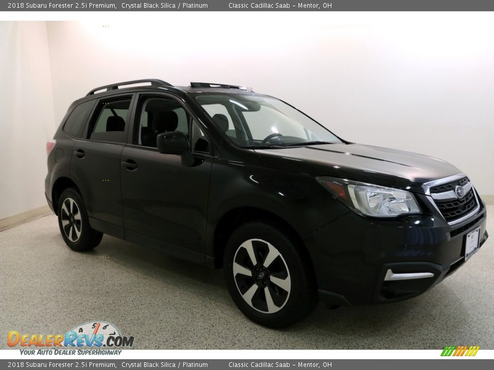 2018 Subaru Forester 2.5i Premium Crystal Black Silica / Platinum Photo #1