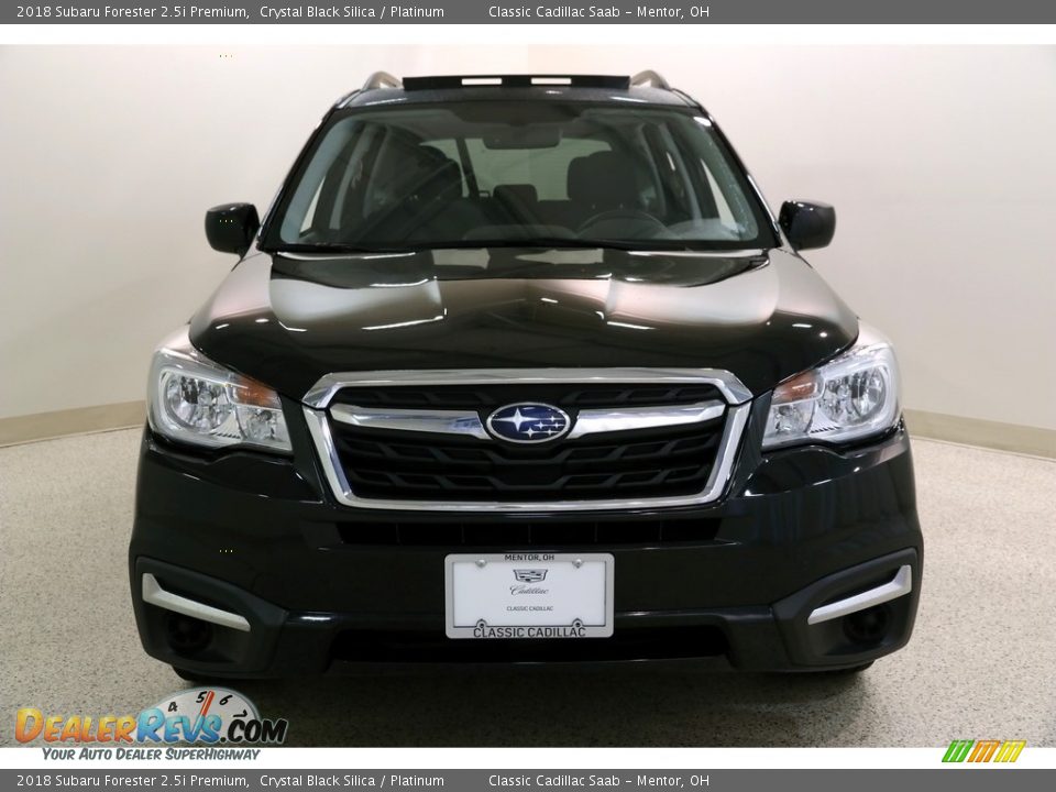 2018 Subaru Forester 2.5i Premium Crystal Black Silica / Platinum Photo #2