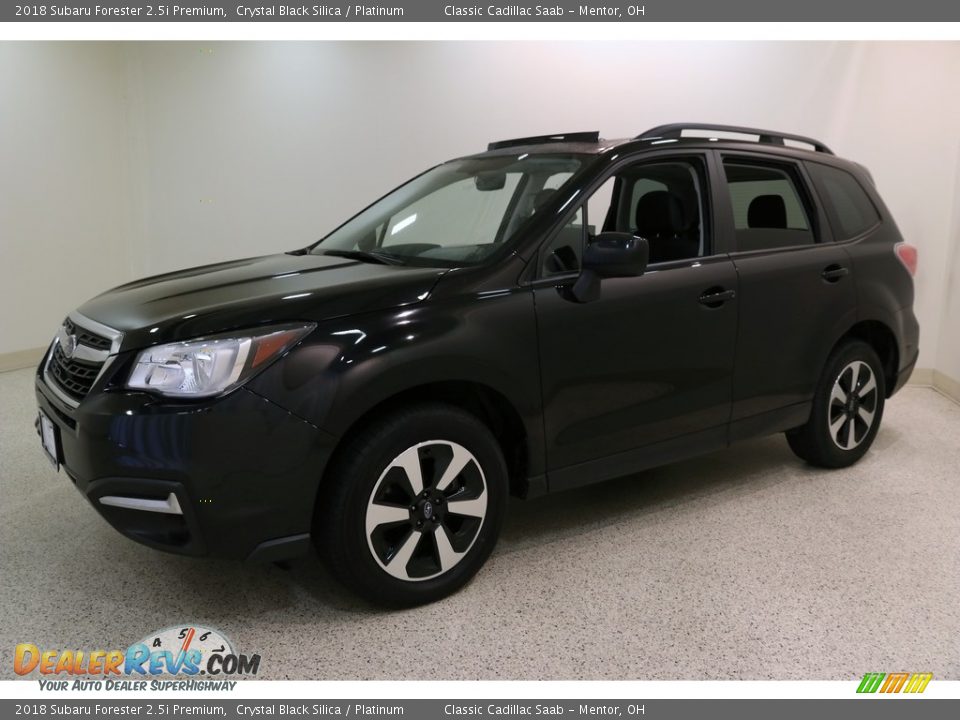 2018 Subaru Forester 2.5i Premium Crystal Black Silica / Platinum Photo #3