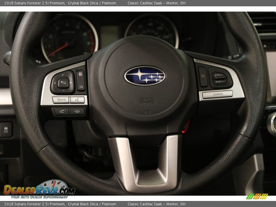 2018 Subaru Forester 2.5i Premium Crystal Black Silica / Platinum Photo #6