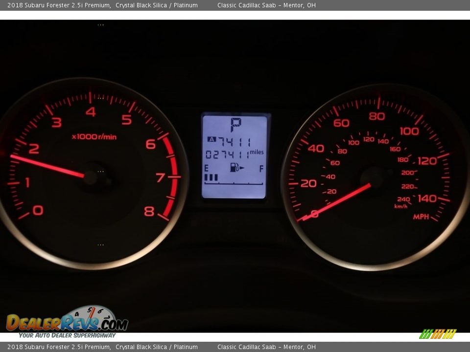 2018 Subaru Forester 2.5i Premium Crystal Black Silica / Platinum Photo #7