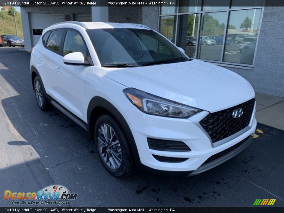 2019 Hyundai Tucson SEL AWD Winter White / Beige Photo #2