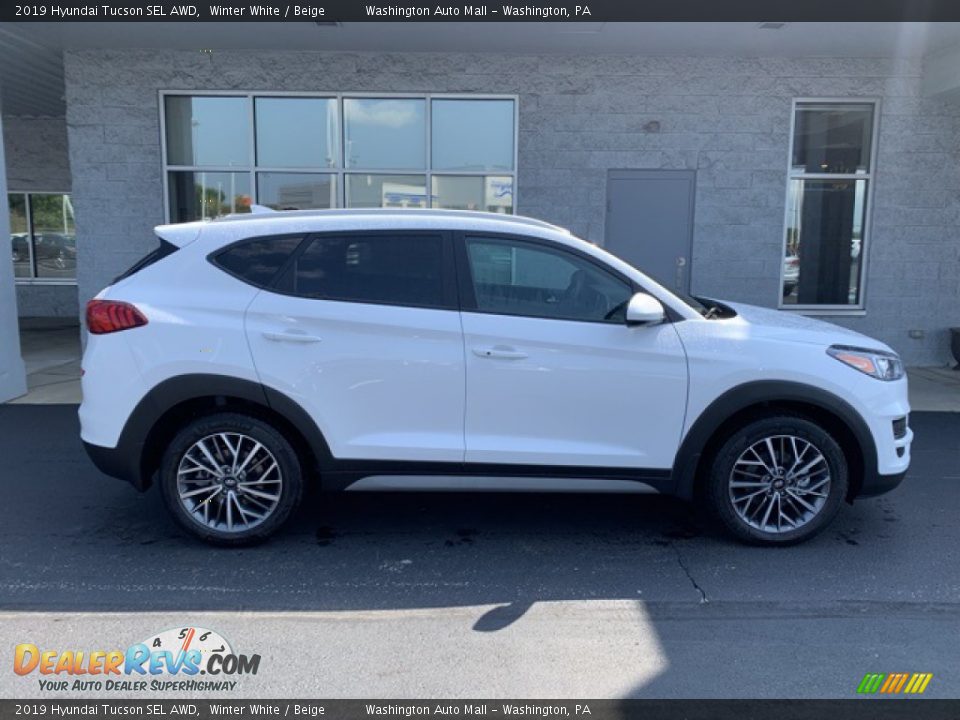 2019 Hyundai Tucson SEL AWD Winter White / Beige Photo #3