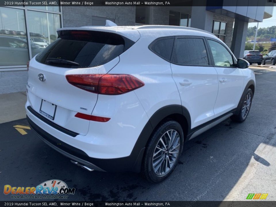 2019 Hyundai Tucson SEL AWD Winter White / Beige Photo #4