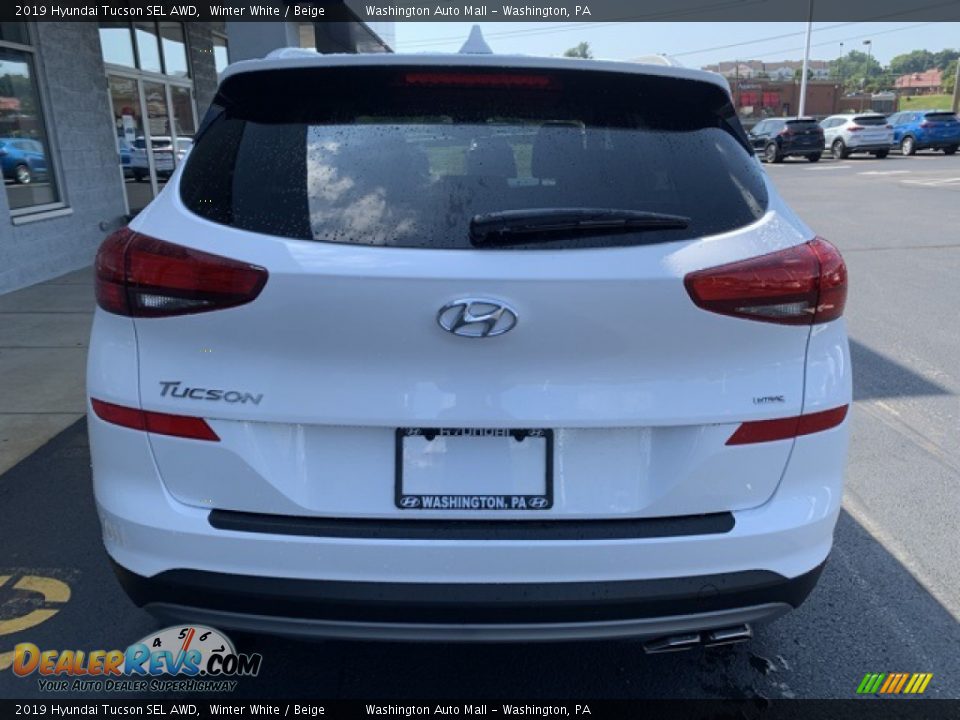 2019 Hyundai Tucson SEL AWD Winter White / Beige Photo #5