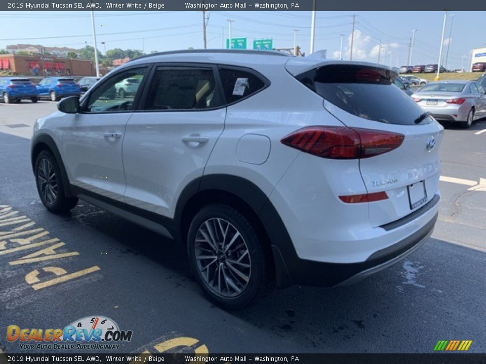 2019 Hyundai Tucson SEL AWD Winter White / Beige Photo #6