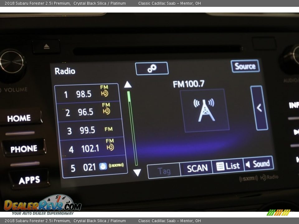 2018 Subaru Forester 2.5i Premium Crystal Black Silica / Platinum Photo #14