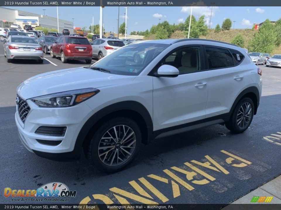 2019 Hyundai Tucson SEL AWD Winter White / Beige Photo #7