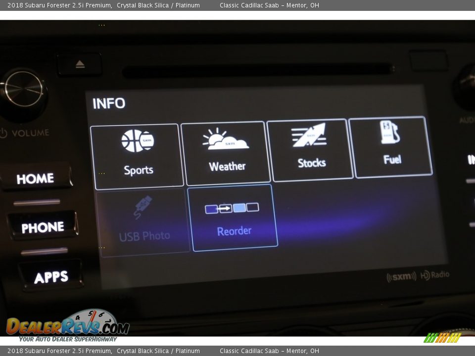 2018 Subaru Forester 2.5i Premium Crystal Black Silica / Platinum Photo #16