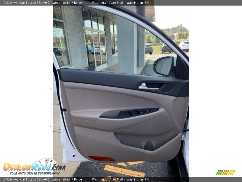 2019 Hyundai Tucson SEL AWD Winter White / Beige Photo #11